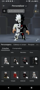 Conta Roblox, com vários intens de robux, criada em 2017