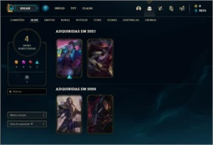 Conta ouro 1 com 4 skins e 28 champs ( MAIN MID ) - League of Legends LOL