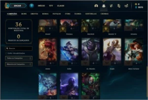 Conta ouro 1 com 4 skins e 28 champs ( MAIN MID ) - League of Legends LOL