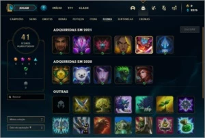 Conta ouro 1 com 4 skins e 28 champs ( MAIN MID ) - League of Legends LOL