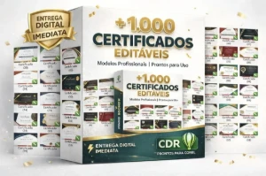 1000 Certificados Premium Editáveis no CorelDraw - Artes e Templates Artes Canva