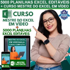 Curso Mestre do Excel + 5 Mil Planilhas Excel Editáveis - Cursos e Treinamentos