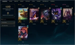 Conta LoL, LvL 53 , 6 SKINS , PLat 4 - League of Legends
