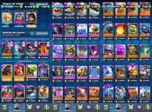 Clash Royale CV 54, Torre do rei 15, 8k+ troféus