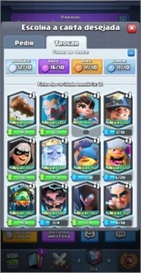 ROYALEZINHO 22 CARTAS FULL, MAIORIA PRONTA P UPAR. BAÚ/FICHA - Clash Royale
