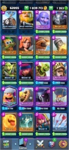 ROYALEZINHO 22 CARTAS FULL, MAIORIA PRONTA P UPAR. BAÚ/FICHA - Clash Royale