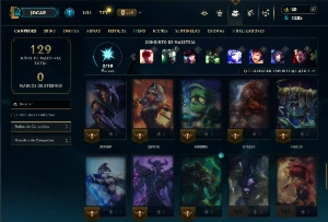 Conta prata 4 com 55 campeões e 25 skins - League of Legends LOL
