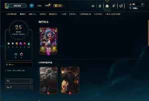 Conta prata 4 com 55 campeões e 25 skins - League of Legends LOL