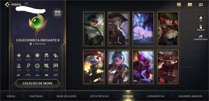 Conta WR diamante, mestre season passada várias skins e pass - League of Legends: Wild Rift LOL WR