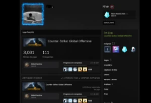 Steam Main Csgo 3K Hora / Gamersclub -Muitos Jogos Comprados - Counter Strike