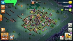 clash of clans cv8 semifull 5 construtor e 4454 gemas