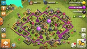 clash of clans cv8 semifull 5 construtor e 4454 gemas