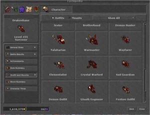 MS 455 GENTEBRA - COM TODOS OS ITENS - 15% LOYALT - Tibia