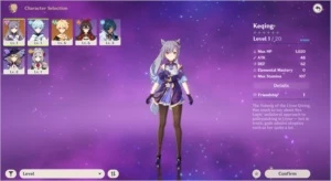 Conta Genshin Impact - KEQING+NOELLE(c2)+CHONGYUN