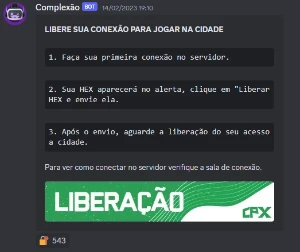 Whitelist Complexo (Personagem Zerado) #Cpx #Complexotatega - GTA