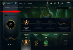 Conta lol ouro 1 - League of Legends