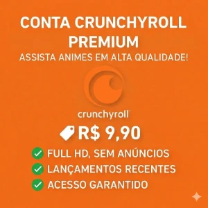 Conta premium Crunchyroll  R$9,90 - Assinaturas e Premium