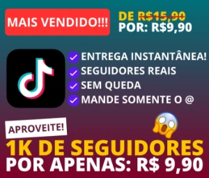 1K Seguidores para o Tiktok [PROMO] - Outros