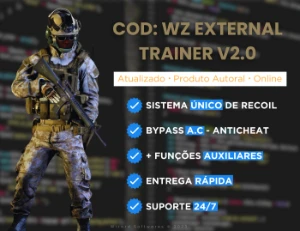 🎯 COD: WARZONE EXTERNAL TRAINER | 100% INDETECTÁVEL - Call of Duty