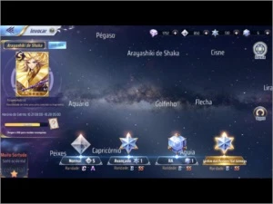 Conta CDZ Awakening, todos cavaleiros menos lune - Saint Seiya Awakening SSA