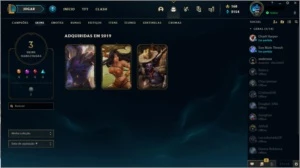 CONTA GOLD 4, 43 champs 3 skins - League of Legends LOL