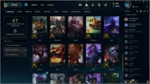 CONTA GOLD 4, 43 champs 3 skins - League of Legends LOL