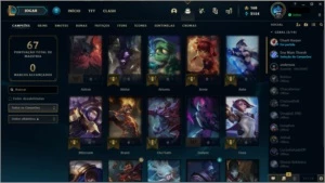 CONTA GOLD 4, 43 champs 3 skins - League of Legends LOL