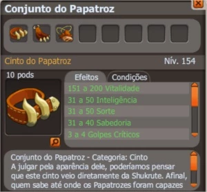 Conjunto do papatroz FULL (SPIRITIA) - Dofus