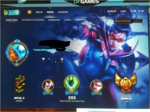 CONTA DE LOL PLATINA S7 45K DE RP EM SKINS - League of Legends