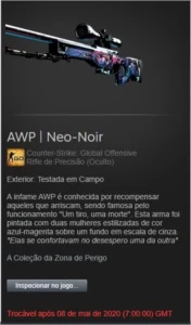 AWP NEO-NOIR/ mais barato que na STEAM - Counter Strike CS