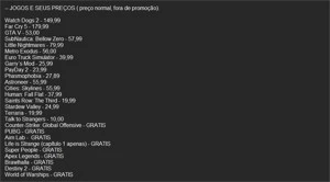 Conta STEAM com diversos jogos