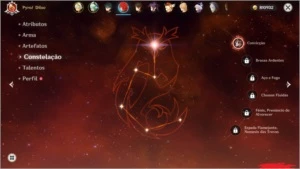 Conta Genshin Impact com diversos 5 estrelas