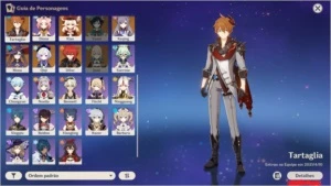Conta Genshin Impact com diversos 5 estrelas