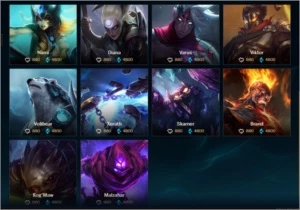 Conta league of legends diamante 2 (faltando só 18 champs) LOL