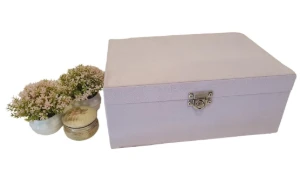 Caixa Grande para Joias e Bijuterias 4 Andares Lilás - Artesanato e Personalizados