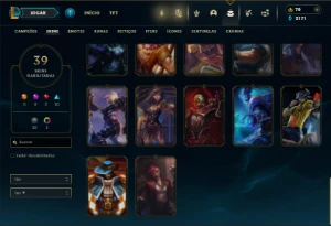 Ferro 2 com 95 Champs e 39 Skins - League of Legends LOL