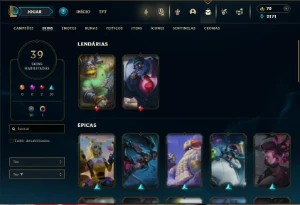 Ferro 2 com 95 Champs e 39 Skins - League of Legends LOL