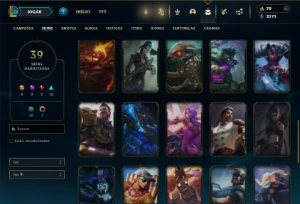 Ferro 2 com 95 Champs e 39 Skins - League of Legends LOL