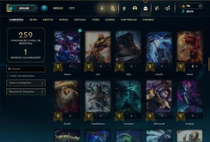 Ferro 2 com 95 Champs e 39 Skins - League of Legends LOL