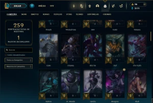 Ferro 2 com 95 Champs e 39 Skins - League of Legends LOL