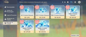 CONTA GENSHIN AR56 - 11 LENDÁRIOS ⭐ + 3 ARMAS 5⭐ - NILOU C1 - Genshin Impact