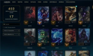 Conta LoL D4 | FULL CHAMPS | 88 | Pulsefire ezreal e+++ - League of Legends