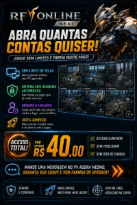 🎮 Rf Online Next — Abra Quantas Contas Quiser! 🎮 - Outros