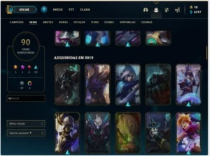 Conta Ouro 4 Com Twitch medieval + Warwick Selvagem (raras) - League of Legends LOL