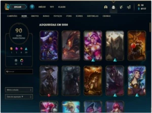 Conta Ouro 4 Com Twitch medieval + Warwick Selvagem (raras) - League of Legends LOL