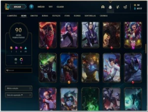 Conta Ouro 4 Com Twitch medieval + Warwick Selvagem (raras) - League of Legends LOL