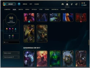 Conta Ouro 4 Com Twitch medieval + Warwick Selvagem (raras) - League of Legends LOL