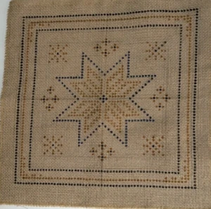 Tela para bordar em juta TJ-89 - 50 x 50 cm - Artesanato e Personalizados