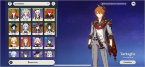 Conta Genshin Impact -Xiao-Diluc-Venti-Ganyu- PC ou mobile