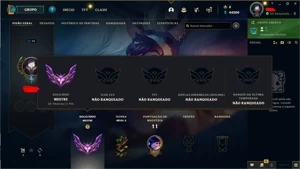 CONTA LOL MESTRE! 72%WINRATE 30PDL P/GAME! E-MAIL NÃO VERIF. - League of Legends